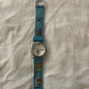 Pirate Childrens Watch Geneva Japan Blue Skull Treasure Chest Needs Battery